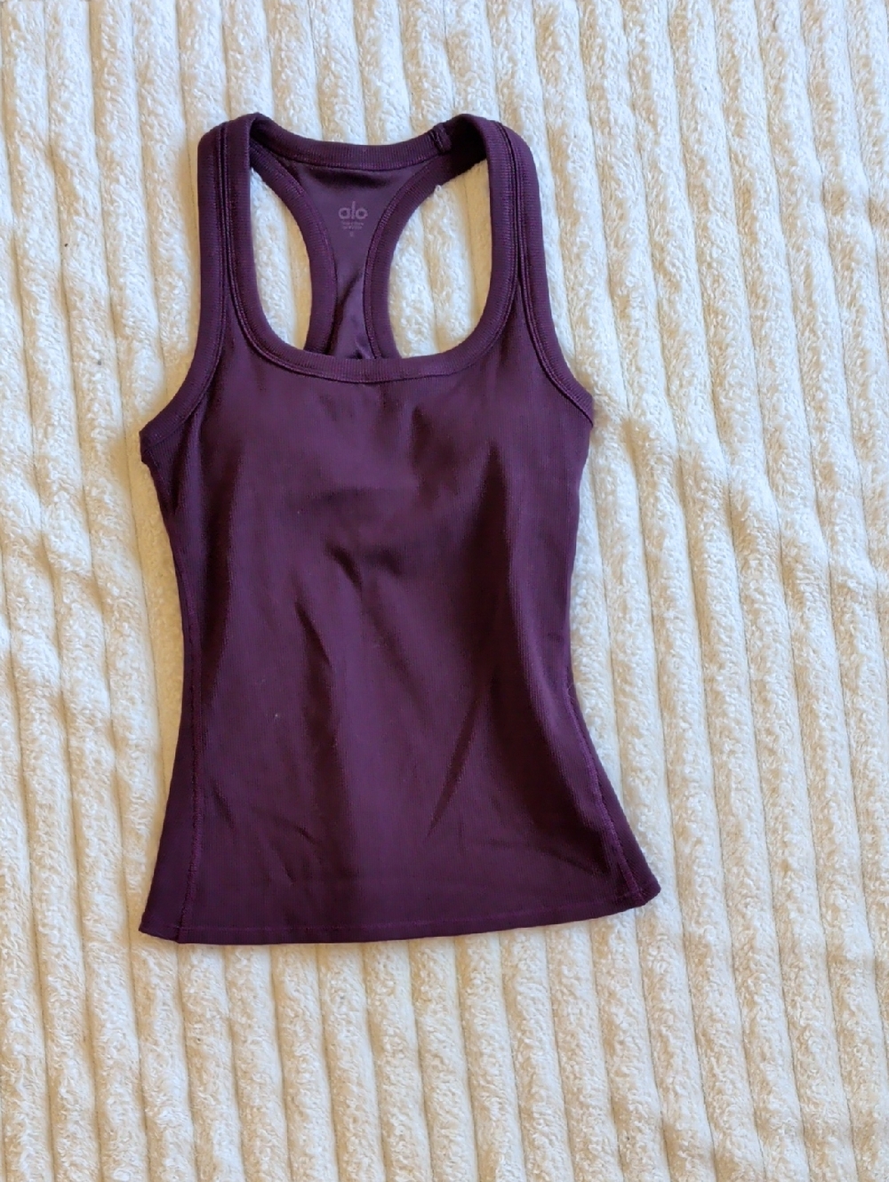 ALO Yoga Deep Plum Racerback Tank